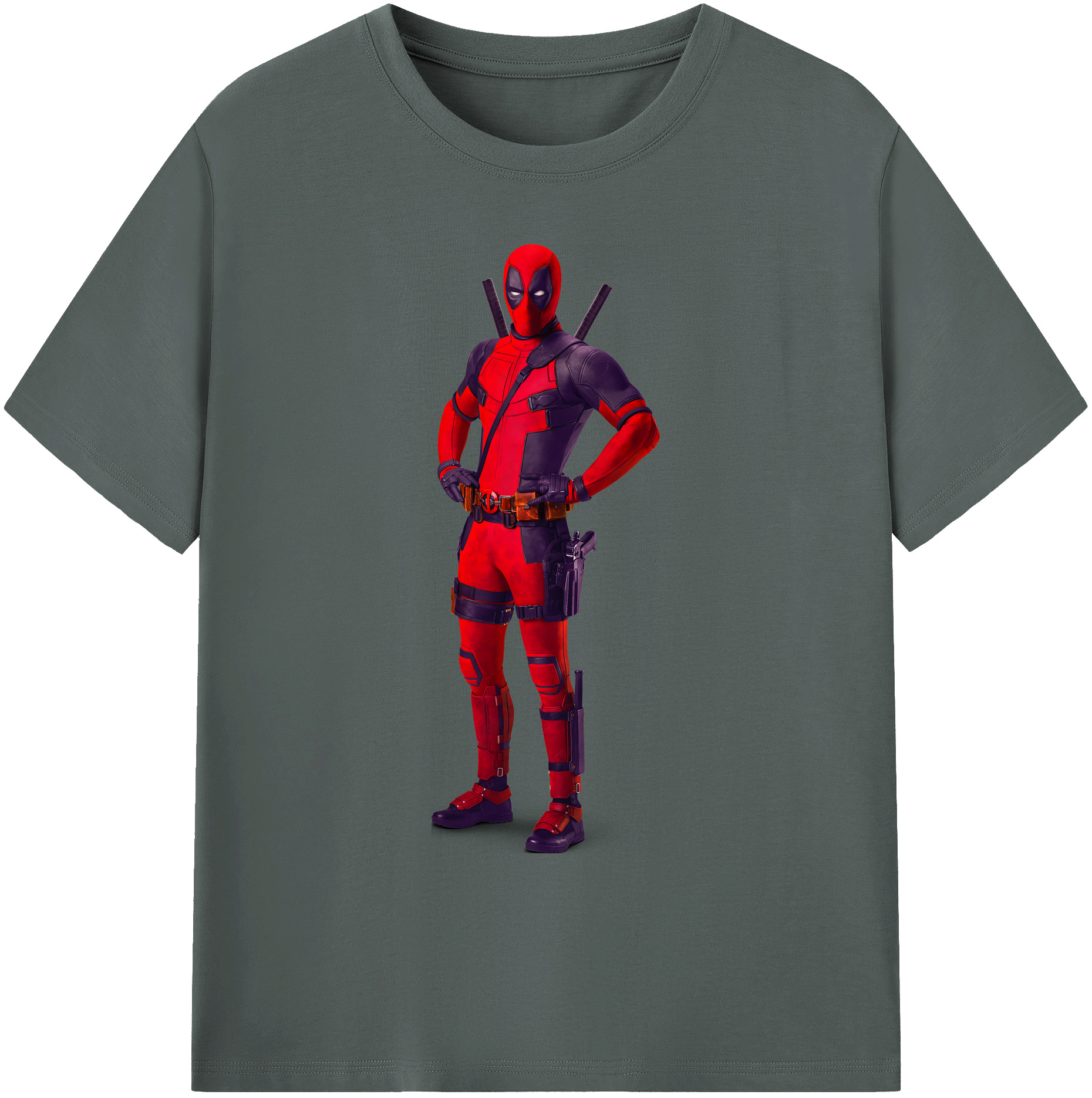 （画像用） Deadpool デッドプール 綿100％ メンズ半袖Tシャツ｜肌触りやわらか＆通気性